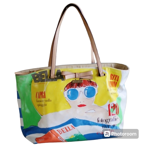 kate spade Handbags - Rare Kate Spade New York Bella Capri Rita Limoni Tote Bag Magazine Shopper Bag